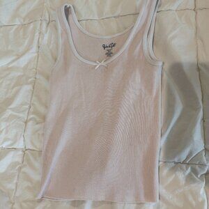 Brandy Melville tank top, light pink with bow